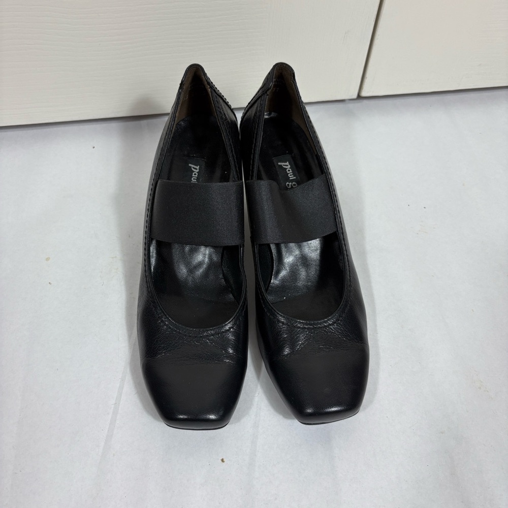 Paul Green Black Leather Mary Jane Pumps UK 6/US 8.5 - Picture 6 of 8